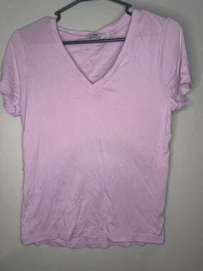 Vineyard Vines Women's Lavender Pink V-Neck Short Sleeve T-Shirt Size Medium